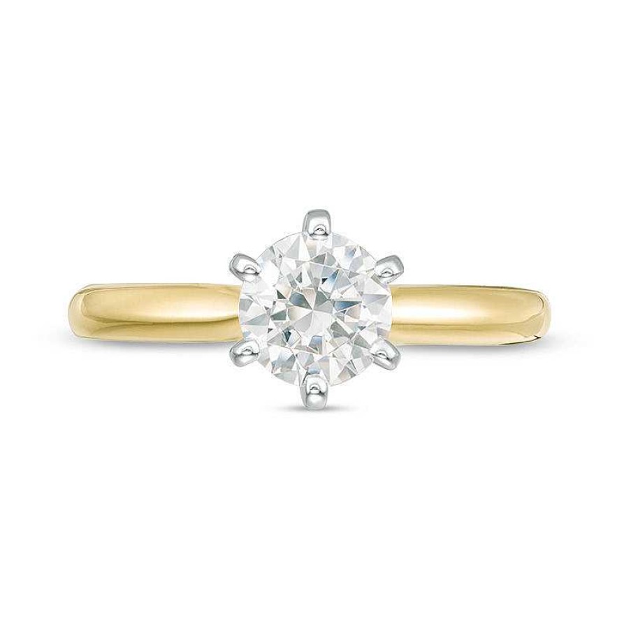 Zales 1 Ct. Certified Diamond Solitaire Engagement Ring In 14K Gold (I/I2) Rings