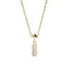 Zales Pdpaola At Zales Cubic Zirconia Number "8" Bead Charm In Sterling Silver With 18K Gold Plate Necklaces