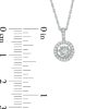 Zales 1/8 Ct. T.W. Diamond Frame Pendant In Sterling Silver Necklaces