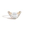 Zales Zales X Shahla 2-1/4 Ct. T.W. Certified Emerald-Cut Lab-Created Diamond Zaha Dip Pav Engagement Ring In 14K Gold Rings