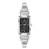 Bulova Ladies' Bulova Diamond Accent Bangle Watch With Rectangular Black Mother-Of-Pearl Dial (Model: 96P209) Watches