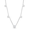 Zales 1-1/2 Ct. T.W. Diamond Flower Station Necklace In 10K White Gold Necklaces