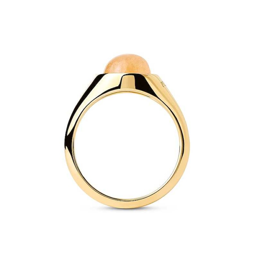 Zales Pdpaola At Zales 8.0Mm Aventurine Solitaire Ring In Sterling Silver With 18K Gold Plate Rings