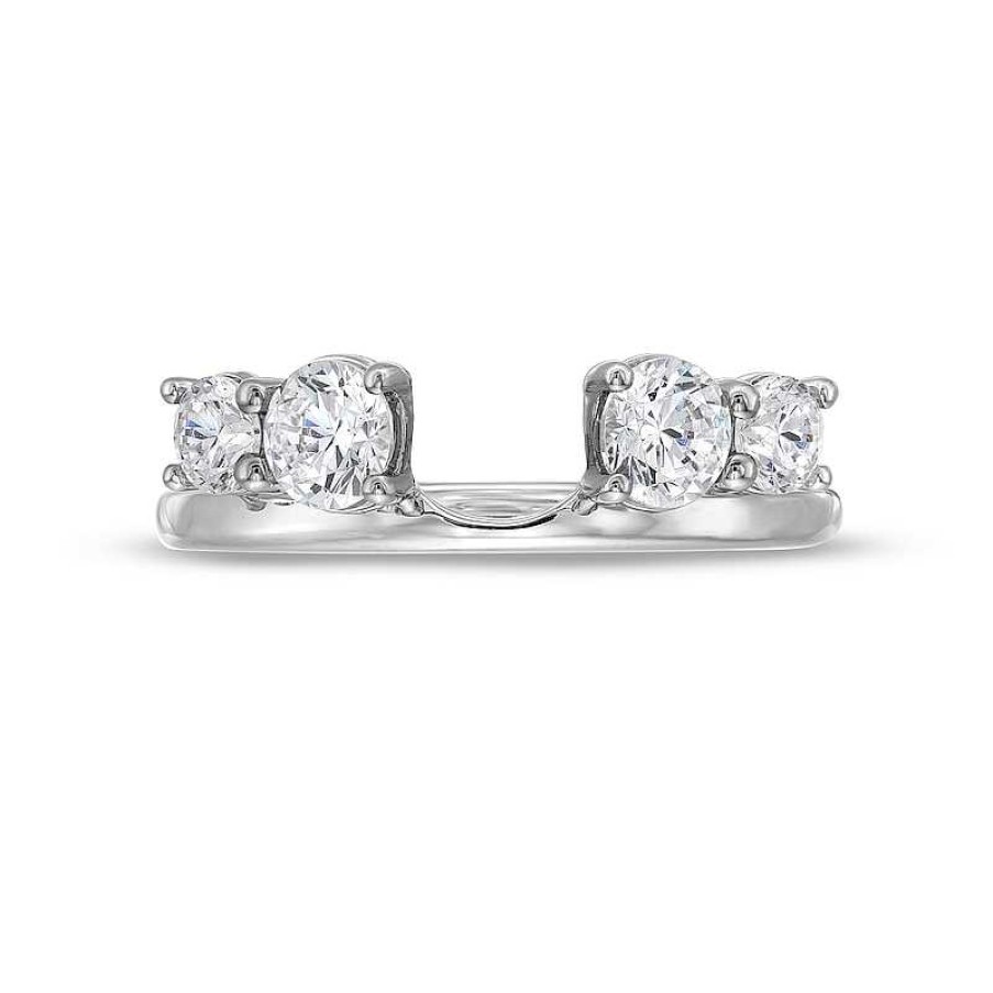 Zales 1 Ct. T.W. Certified Lab-Created Diamond Solitaire Enhancer In 14K White Gold (F/Vs2) Rings