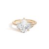 Zales Zales X Shahla Certified Pear Lab-Created Center Diamond 2-1/3 Ct. T.W. Arch Three Stone Engagement Ring In 14K Gold Rings