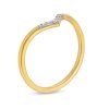 Zales 1/20 Ct. T.W. Diamond Chevron Stackable Ring In 10K Gold Rings