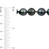 Zales 8.0-10.0Mm Black Cultured Tahitian Pearl Strand Necklace With Ball Clasp In Sterling Silver Necklaces