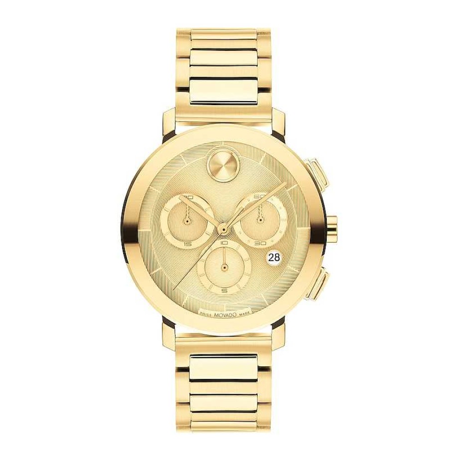 Movado Bold Ladies' Movado Bold® Evolution Gold-Tone Ip Chronograph Watch With Gold-Tone Dial (Model: 3600967) Watches