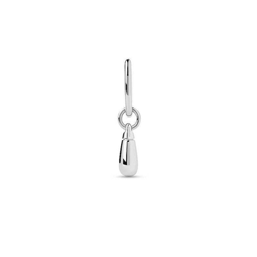 Zales Pdpaola At Zales Small Teardrop Dangle Single Hoop Earring In Sterling Silver Earrings