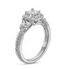 Zales Vera Wang Love Collection 1 Ct. T.W. Princess-Cut Diamond Frame Twist Shank Engagement Ring In 14K White Gold Rings