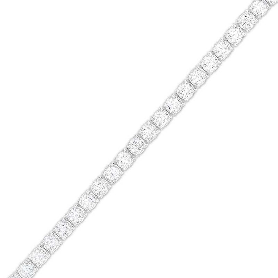 Zales 7 Ct. T.W. Diamond Tennis Bracelet In 14K White Gold 7.25" Bracelets