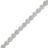 Zales 1 Ct. T.W. Diamond Flower Tennis Bracelet In 10K White Gold Bracelets