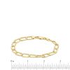 Zales 6.4Mm Open Oval-Shaped Curb Chain Bracelet In Hollow 14K Gold - 7.5" Bracelets