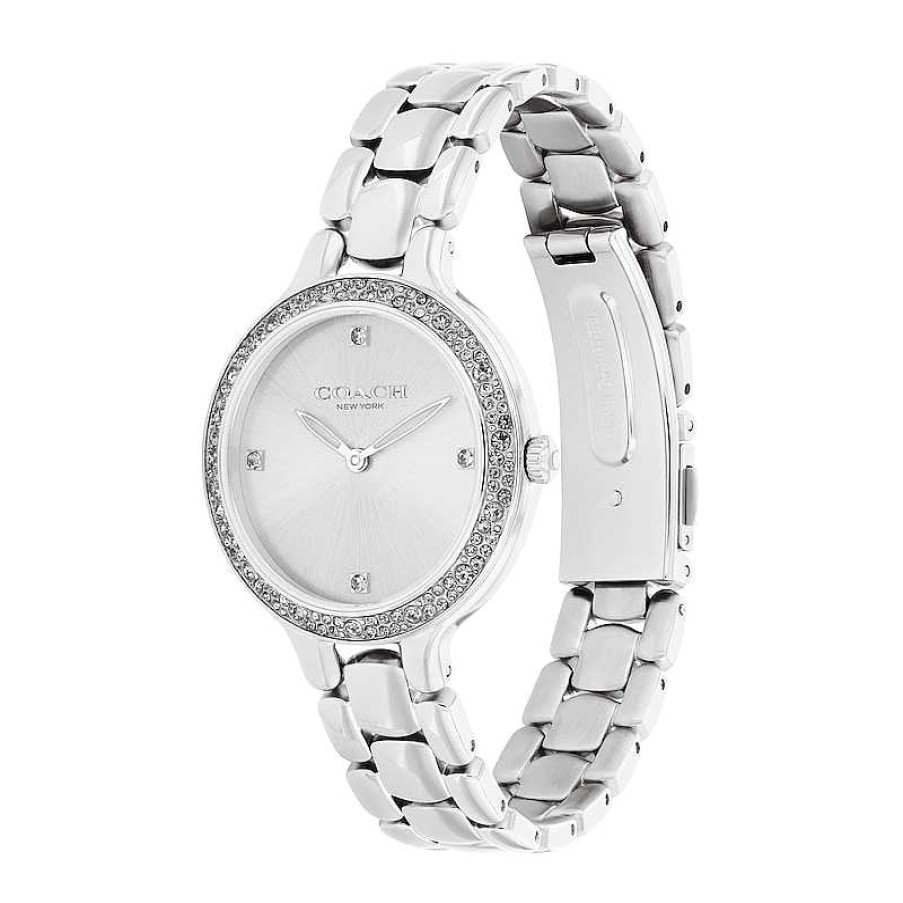 Coach Ladies' Coach Chelsea Crystal Accent Watch With Silver-Tone Dial (Model: 14504124) Watches