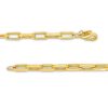 Zales 4.0Mm Paper Clip Link Chain Bracelet In Hollow 10K Gold - 7.5" Bracelets