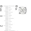 Zales 1/3 Ct. T.W. Certified Lab-Created Diamond Solitaire Stud Earrings In 10K White Gold (I/Si2) Earrings