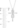 Zales 1/3 Ct. T.W. Certified Lab-Created Diamond Infinity Cross Pendant In 14K White Gold (F/Si2) Necklaces