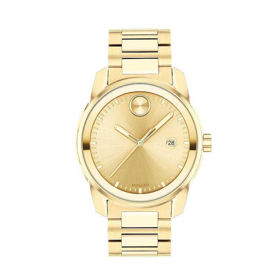 Movado Men'S Movado Bold® Verso Gold-Tone Ip Watch With Gold-Tone Dial (Model: 3600735) Watches