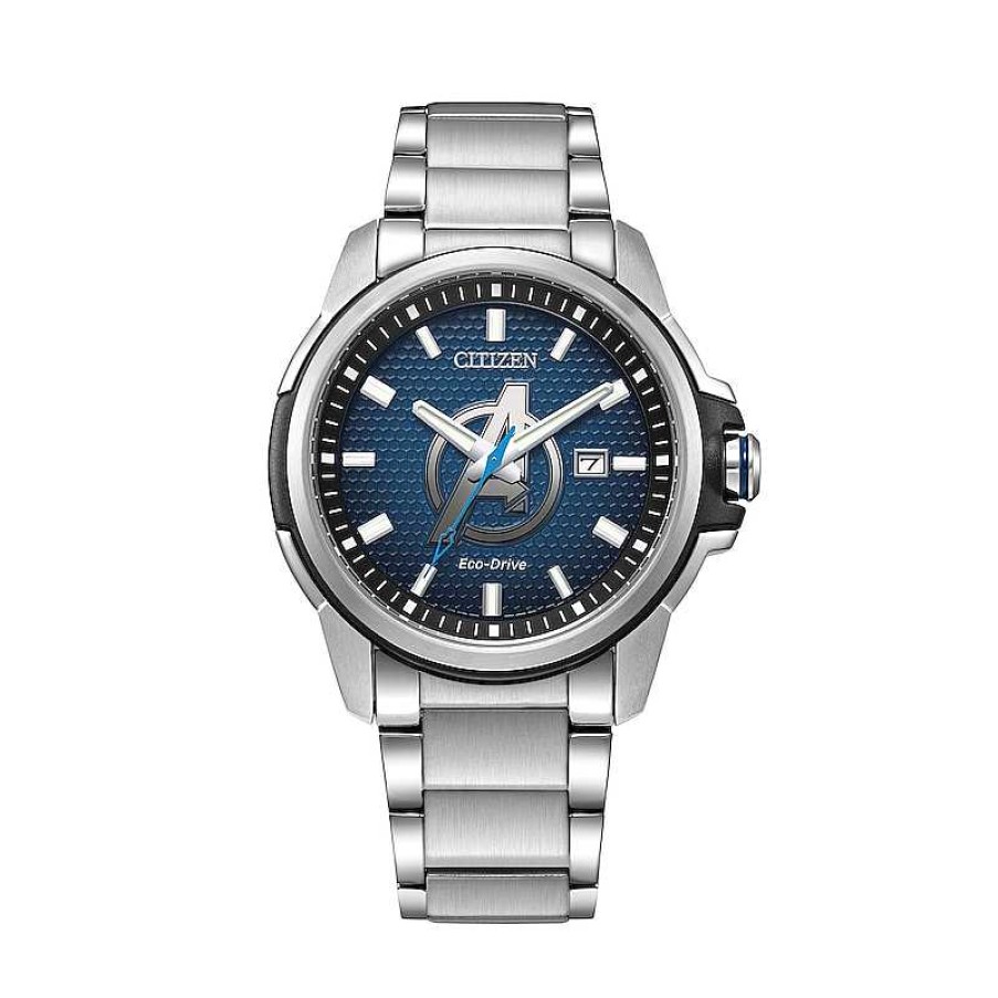 Citizen Men'S Citizen Eco-Drive® Avengers Two-Tone Watch With Blue Dial (Model: Aw1651-52W) Watches