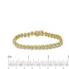 Zales 1/2 Ct. T.W. Diamond "S" Tennis Bracelet In Sterling Silver With 14K Gold Plate - 7.25" Bracelets