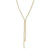 Zales Oro Diamante Beaded Lariat Necklace In 14K Two-Tone Gold Necklaces