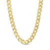 Zales 6.0Mm Diamond-Cut Bevelled Edge Curb Chain Necklace In Solid 10K Gold - 22" Necklaces