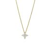 Zales 3/8 Ct. T.W. Diamond Five Stone Flower Necklace In 10K Gold - 19" Necklaces