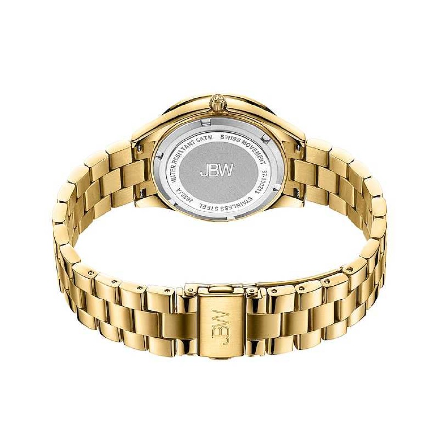 JBW Ladies' Jbw Cristal 34 1/8 Ct. T.W. Diamond And Crystal 18K Gold Plate Watch (Model: J6383A) Watches