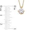 Zales 1 Ct. Certified Lab-Created Diamond Solitaire Pendant In 14K Gold (F/Si2) - 19" Necklaces