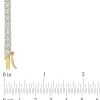 Zales 4.0Mm Lab-Created White Sapphire Tennis Necklace In Sterling Silver With Yellow Rhodium - 17" Necklaces