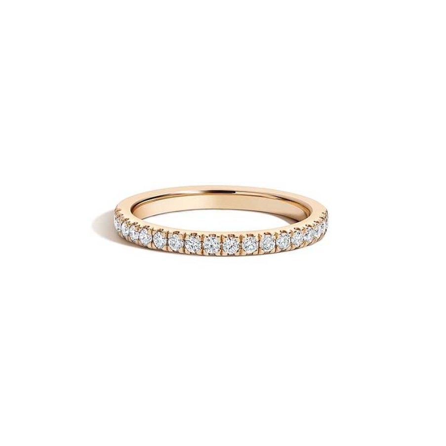 Zales Zales X Shahla 1/4 Ct. Certified Lab-Created Diamond Zaha Pav Band In 14K Gold (F/Vs2) Rings