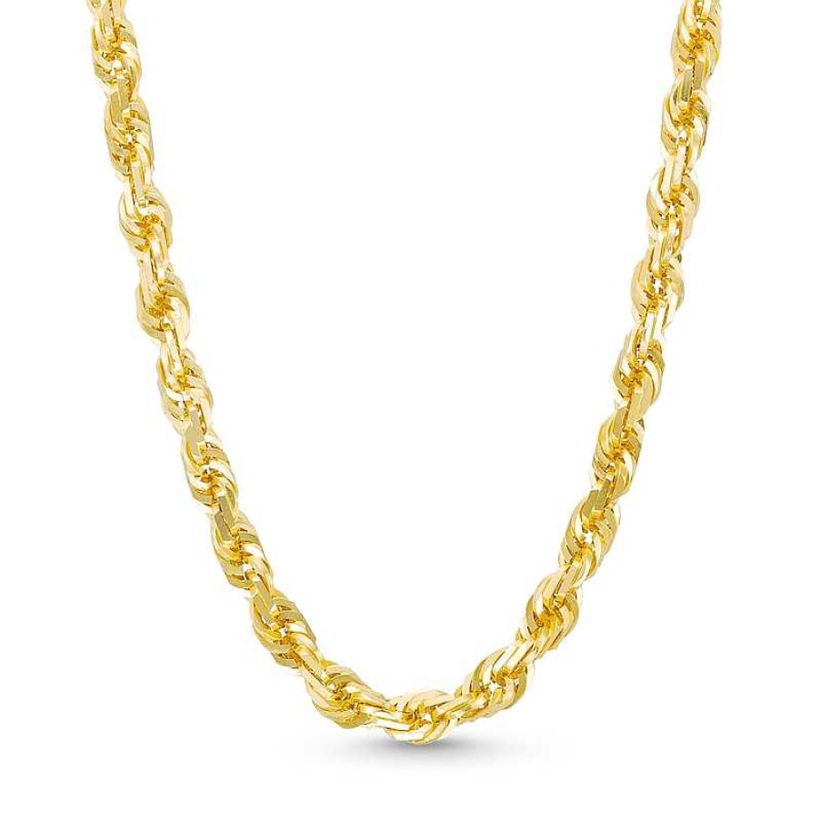 Zales 6.5Mm Rope Chain Necklace In Solid 10K Gold - 24" Necklaces