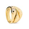 Zales Pdpaola At Zales Cubic Zirconia Stack Ring Set In Sterling Silver With 18K Gold Plate Rings