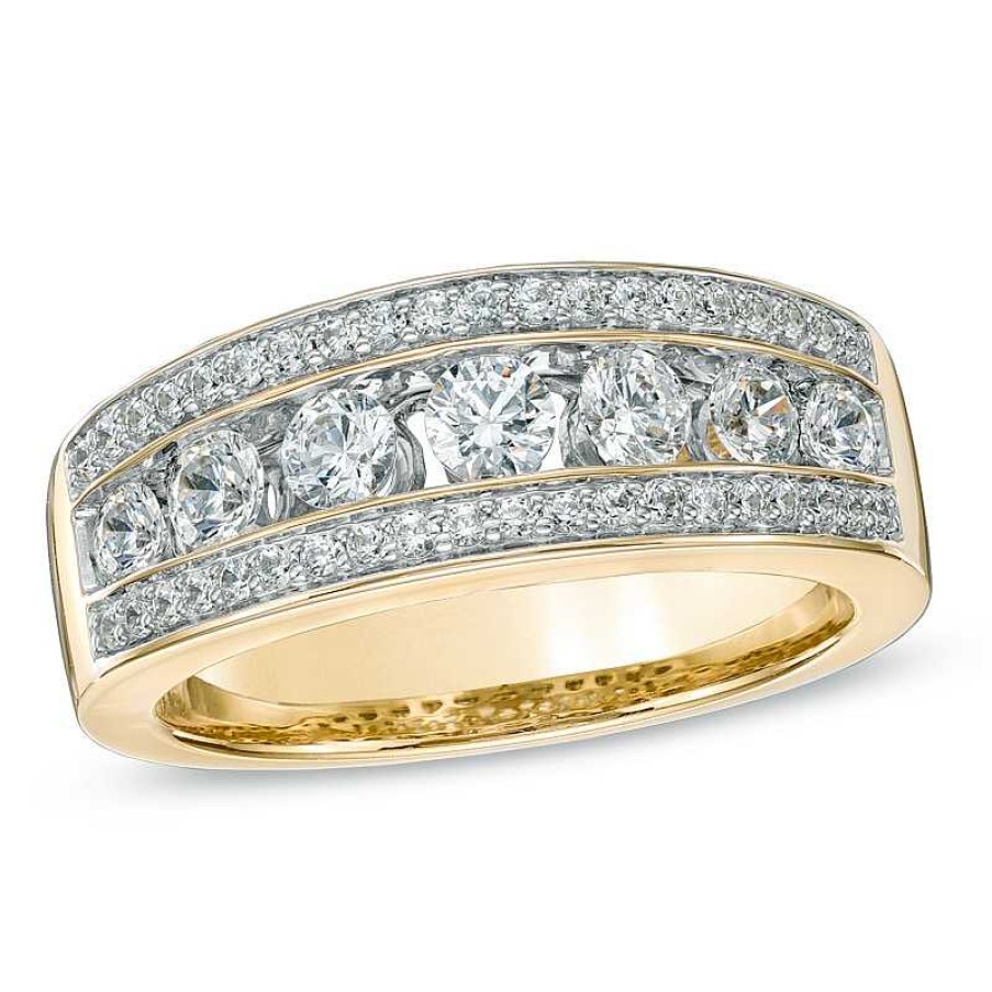 Zales 1 Ct. T.W. Diamond Seven Stone Band In 14K Gold Rings