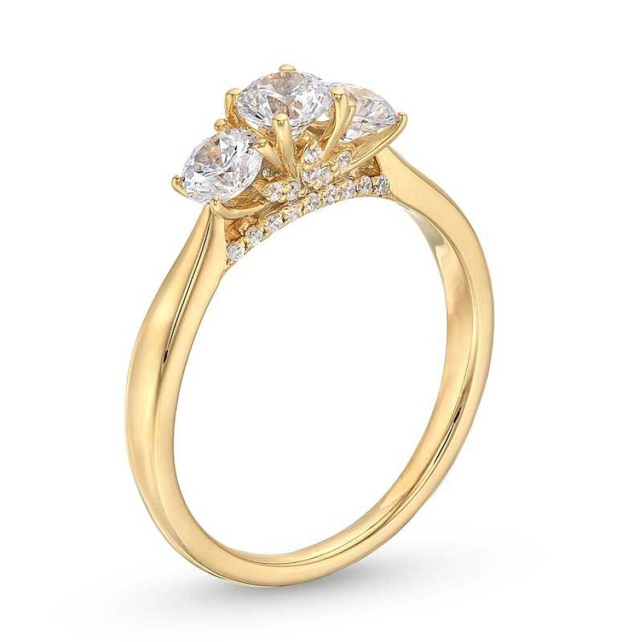 Zales 1 Ct. T.W. Diamond Past Present Future® Engagement Ring In 14K Gold Rings