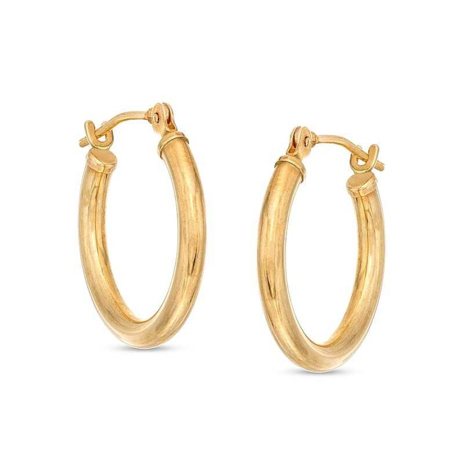 Zales 16Mm Hoop Earrings In 14K Gold Earrings