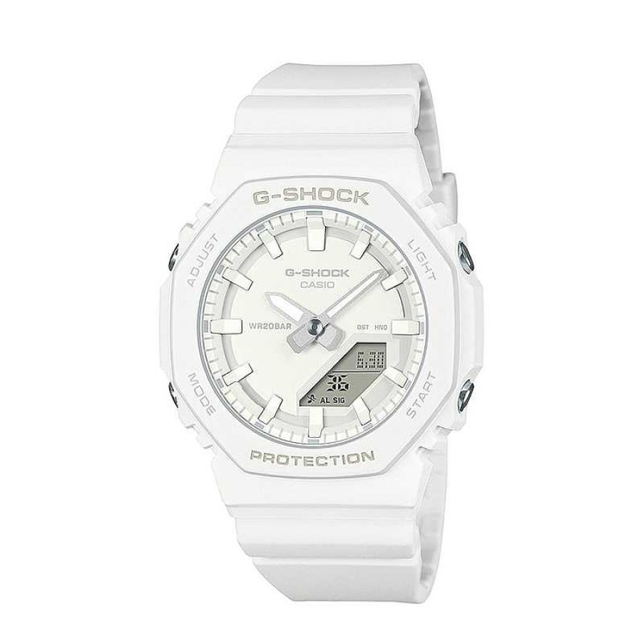 Casio Ladies' Casio G-Shock White Bio-Based Resin Watch (Model Gmap2100-7A) Watches