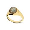 Zales Pdpaola At Zales 8.0Mm Blue Labradorite Solitaire Ring In Sterling Silver With 18K Gold Plate Rings