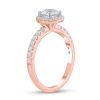 Zales Certified Lab-Created Diamond Center Stone 1-1/2 Ct. T.W. Frame Engagement Ring In 14K Rose Gold (F/Vs2) Rings