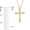 Zales 1/8 Ct. T.W. Diamond Cross Vintage-Style Pendant In 10K Gold Necklaces