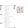 Zales 1/2 Ct. T.W. Diamond Solitaire Stud Earrings In 10K Gold (J/I3) Earrings