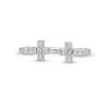 Zales 1/6 Ct. T.W. Diamond Double Cross Ring In 10K White Gold Rings