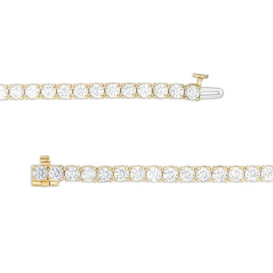 Zales 9 Ct. T.W. Diamond Tennis Bracelet In 14K Gold - 7.25" Bracelets