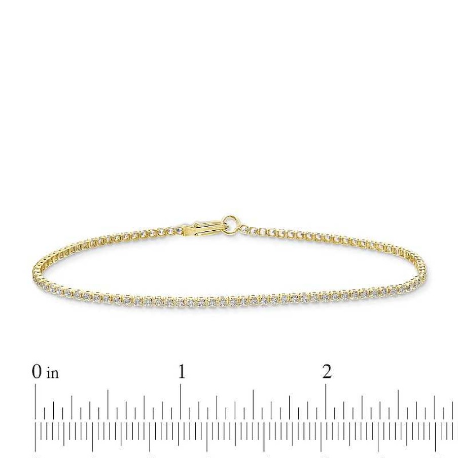 Zales 1 Ct. T.W. Certified Lab-Created Diamond Tennis Bracelet In 14K Gold (F/Si2) Bracelets