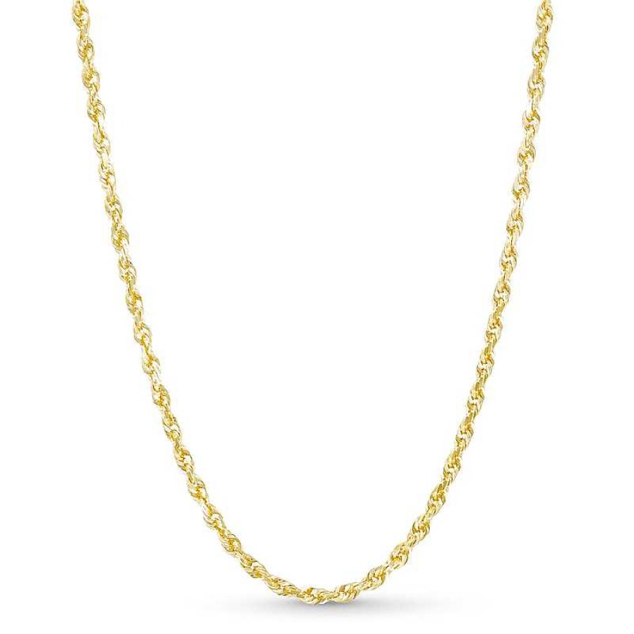 Zales 3.0Mm Rope Chain Necklace In Solid 14K Gold - 20" Necklaces