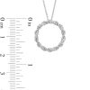 Zales 1/5 Ct. T.W. Diamond Twist Circle Pendant In Sterling Silver Necklaces