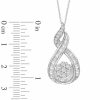 Zales 1 Ct. T.W. Diamond Wrapped Flower Pendant In 10K White Gold Necklaces