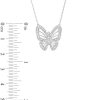 Zales 1/5 Ct. T.W. Diamond Butterfly Necklace In Sterling Silver Necklaces