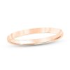 Zales 2.0Mm Engravable Low Dome Comfort-Fit Wedding Band In 10K Rose Gold (1 Line) Rings