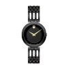 Movado Ladies' Movado Esperanza Black Pvd Watch With Black Dial (Model: 0607786) Watches